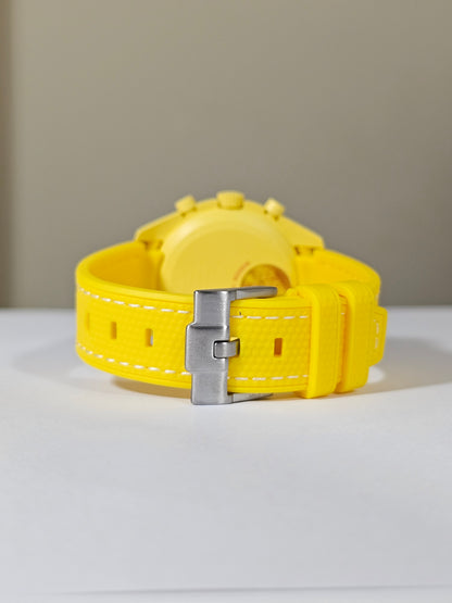 Omega X Swatch MoonSwatch Strap: Rubber Woven - Yellow