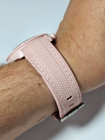 Omega X Swatch MoonSwatch Strap: Rubber Woven - Pink