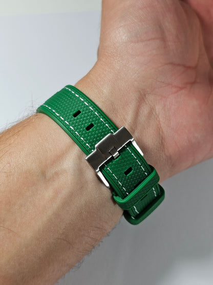 Omega X Swatch MoonSwatch Strap: Rubber Woven - Green