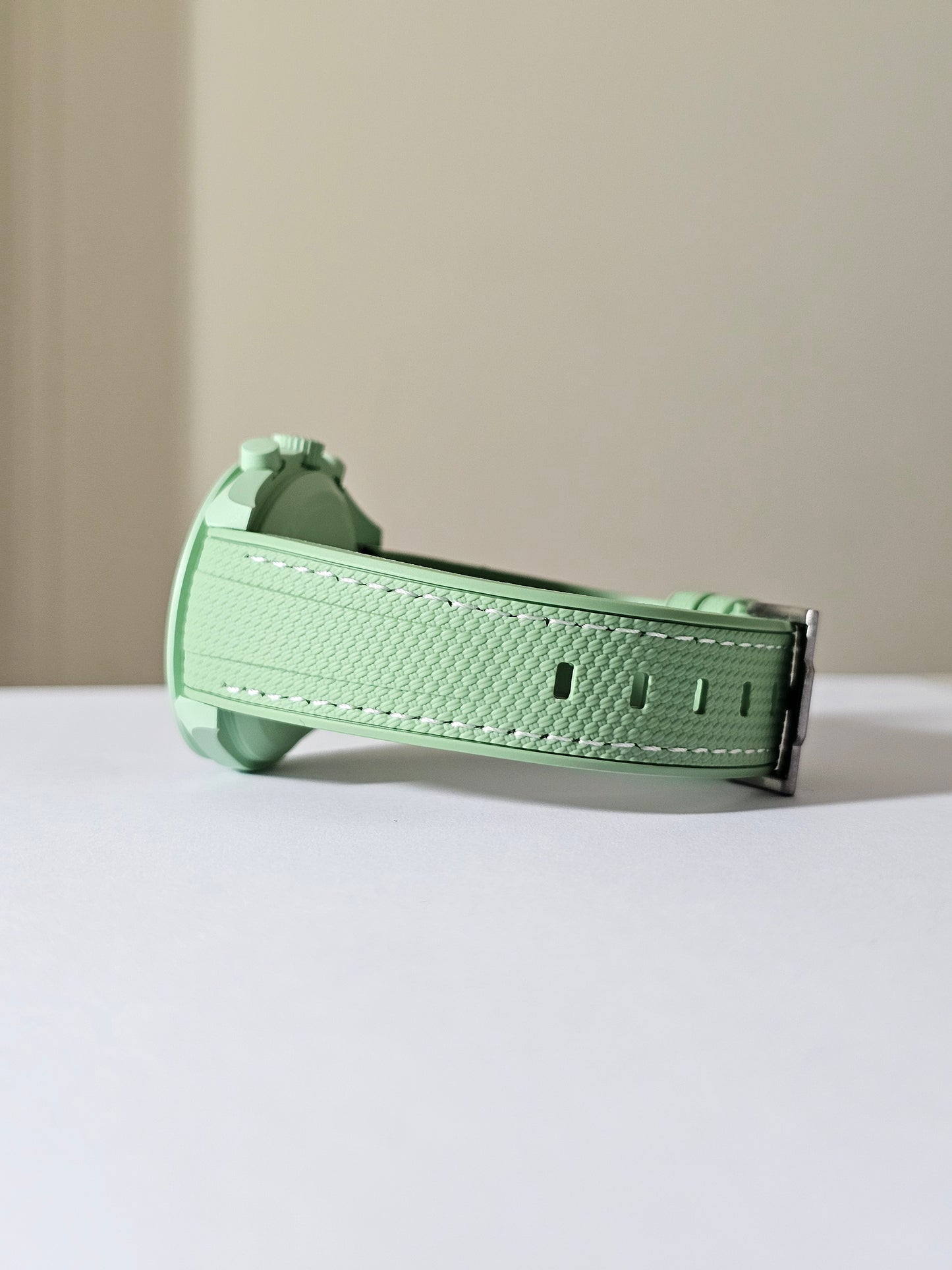 Omega X Swatch MoonSwatch Strap: Rubber Woven - Light Green