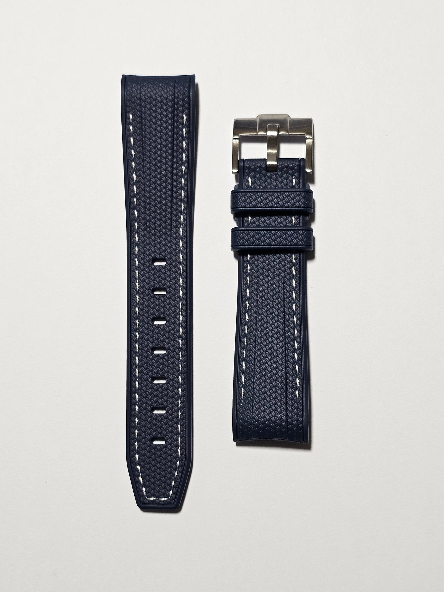 Omega X Swatch MoonSwatch: Super Blue Moon Strap - Navy & White