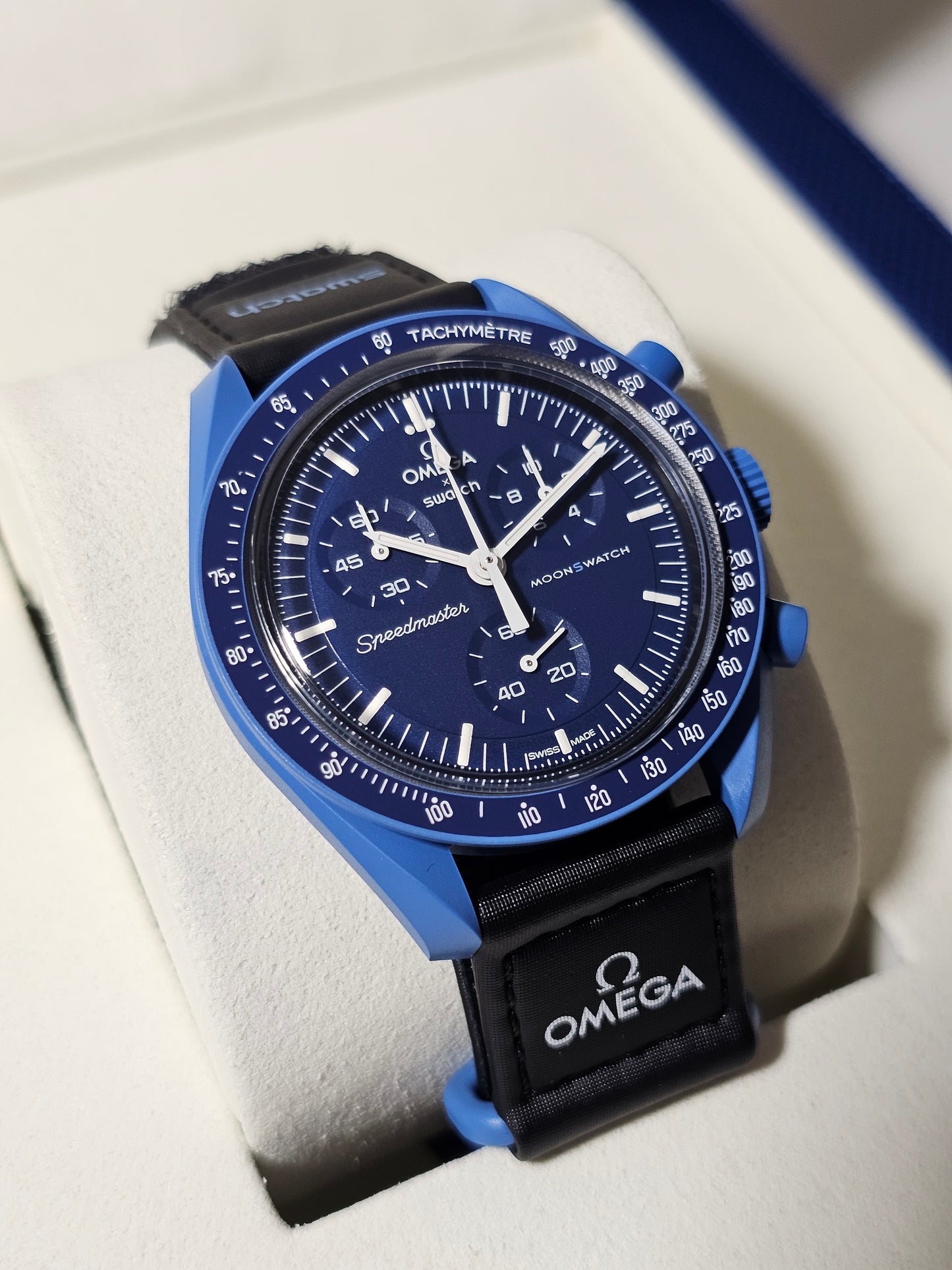 Swatch x OMEGA MoonSwatch: Neptune Collectors Trio Set