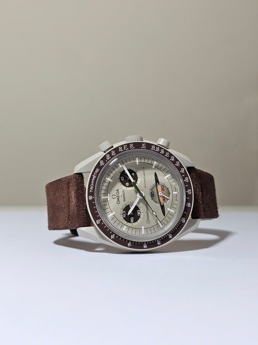 Omega X Swatch MoonSwatch Strap: Suede - Brown