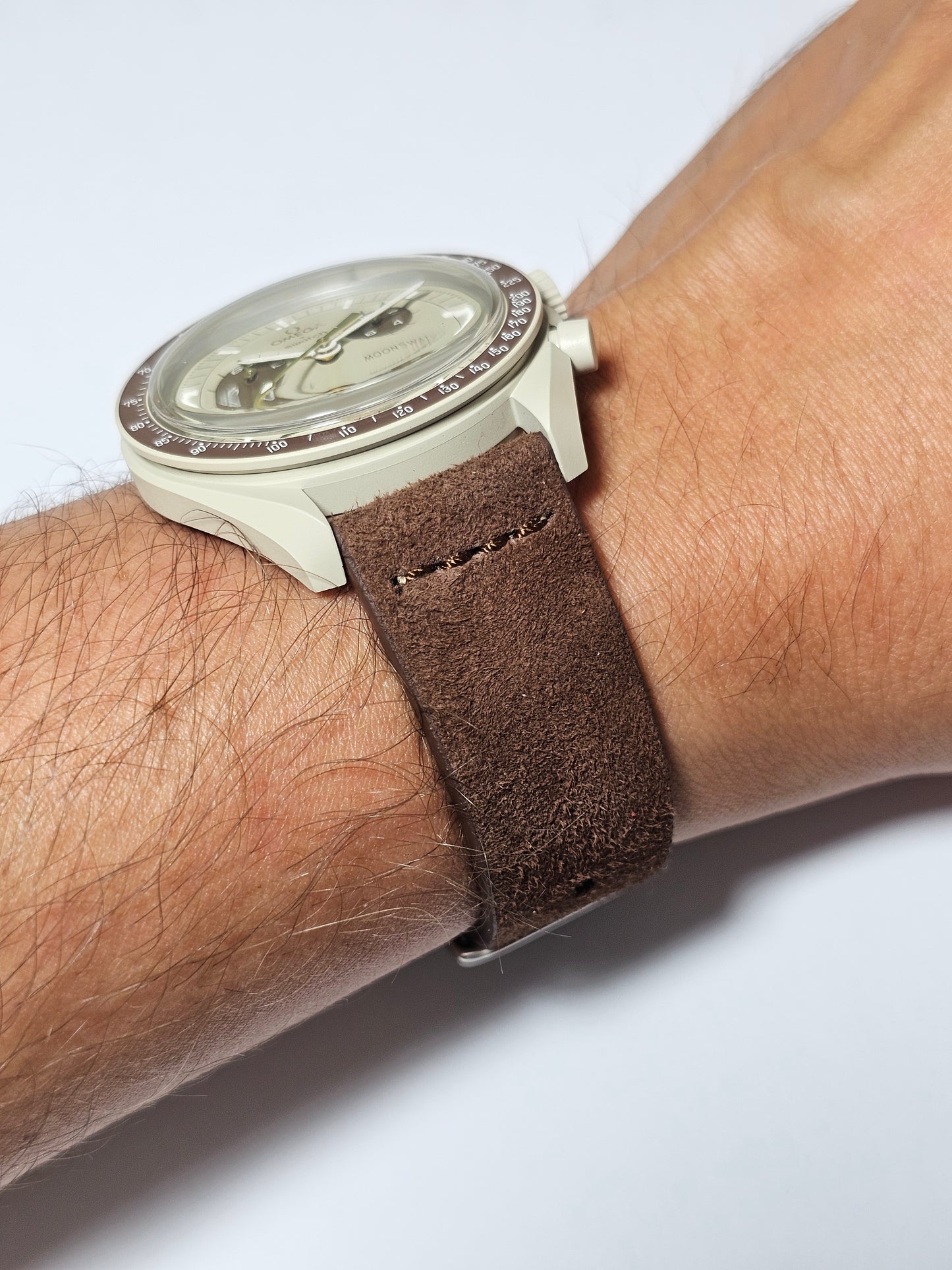 Omega X Swatch MoonSwatch Strap: Suede - Brown