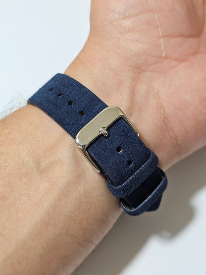 Omega X Swatch Super Blue Moon MoonSwatch Strap: Suede - Navy