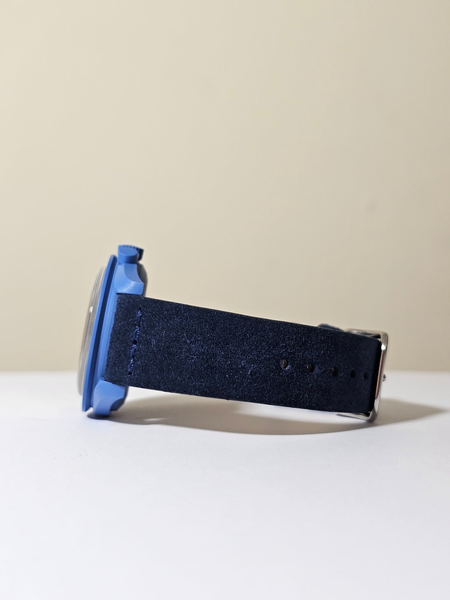 Omega X Swatch Super Blue Moon MoonSwatch Strap: Suede - Navy