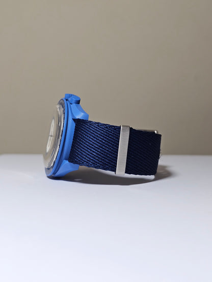 Omega X Swatch Super Blue Moon Strap: Premium NATO - Navy