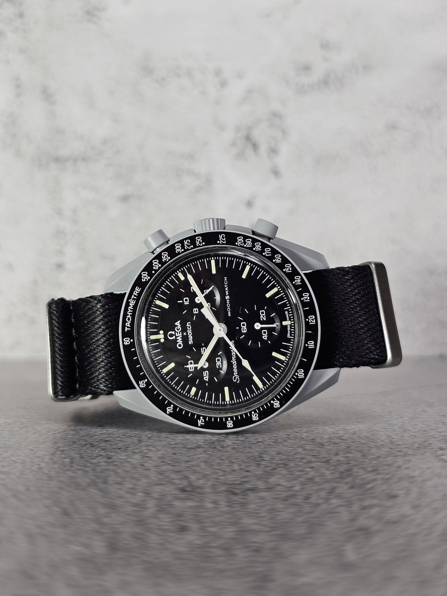 Omega X Swatch MoonSwatch Strap: Premium NATO - Black