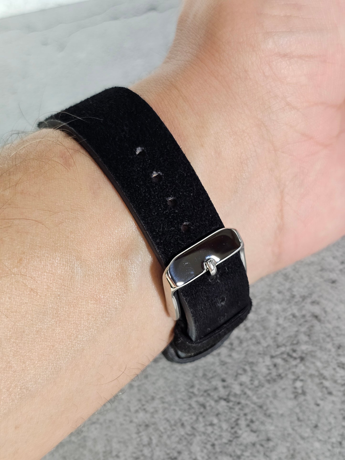 Omega X Swatch MoonSwatch Strap: Suede - Black Snoopy