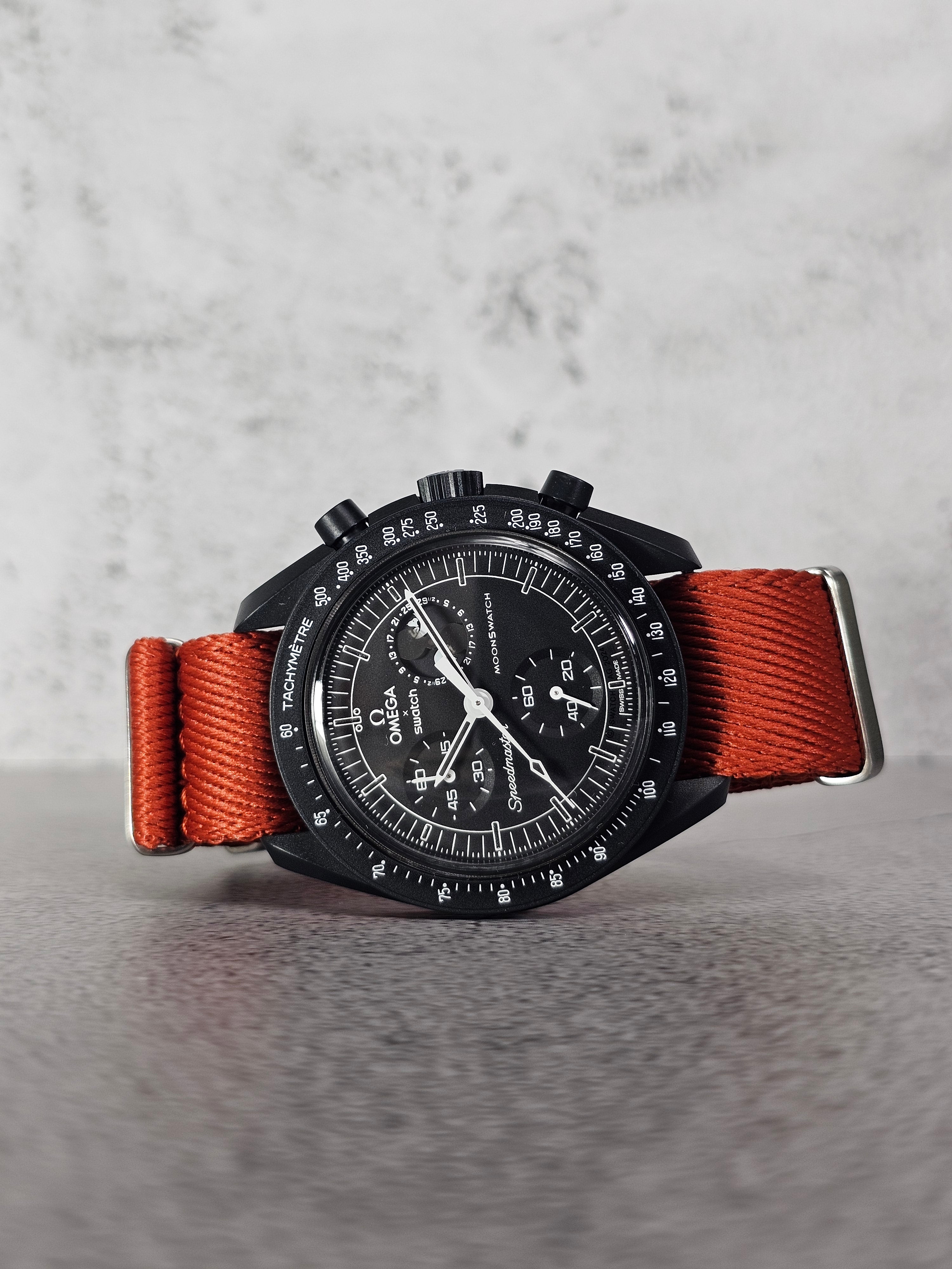 Omega moonwatch nato strap hotsell