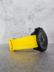 Omega X Swatch MoonSwatch Strap: Rubber Woven - Yellow Snoopy