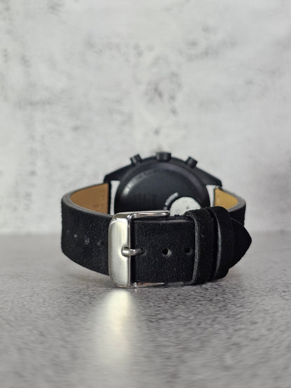 Omega X Swatch MoonSwatch Strap: Suede - Black Snoopy