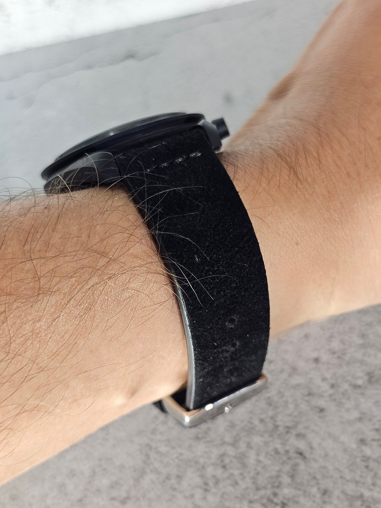 Omega X Swatch MoonSwatch Strap: Suede - Black Snoopy