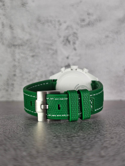 Omega X Swatch MoonSwatch Strap: Rubber Woven - Green