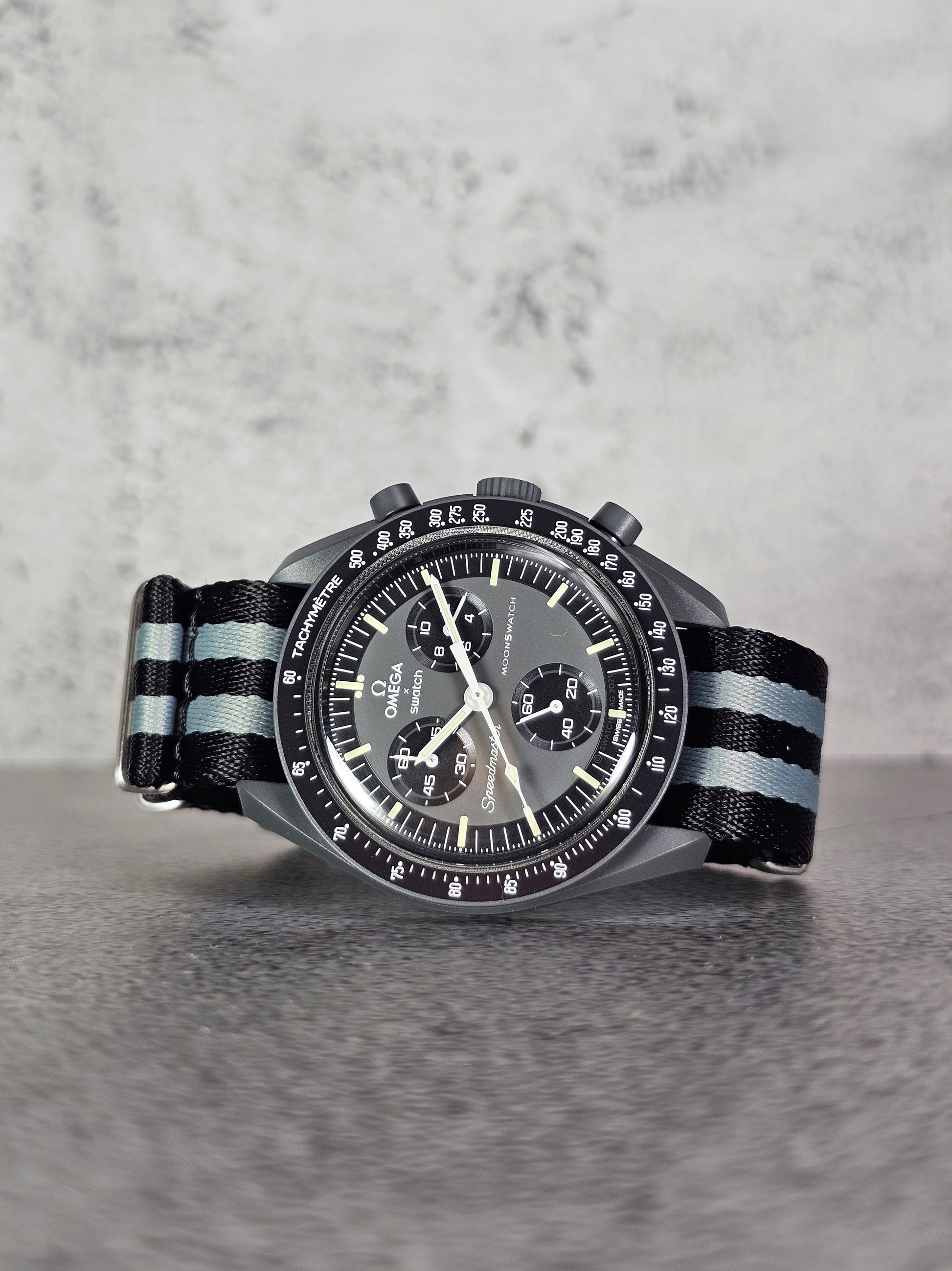 Omega X Swatch MoonSwatch Mercury Strap: Premium 007 Bond – MGB