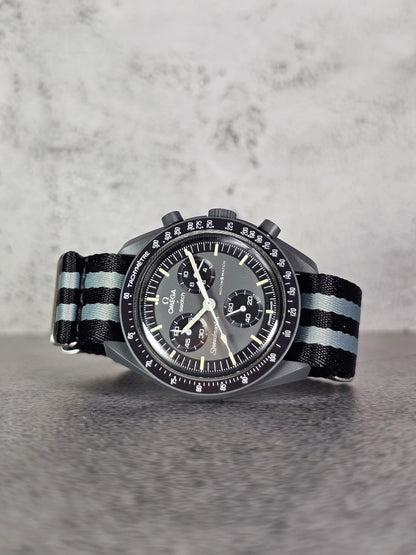 Omega X Swatch MoonSwatch Mercury Strap: Premium NATO - 007 Bond