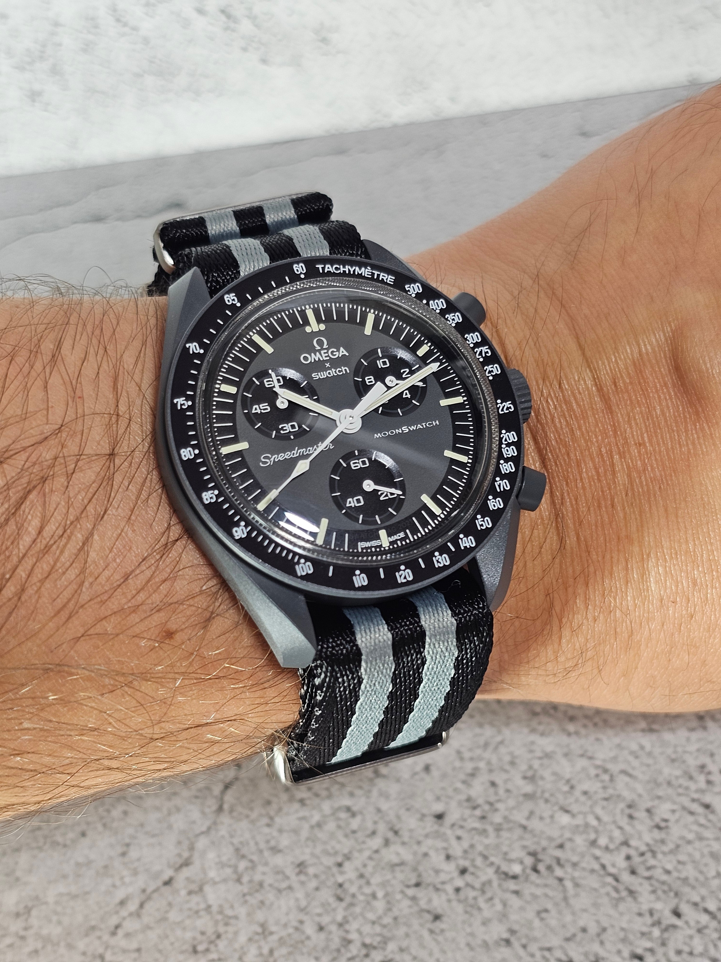 Moonwatch nato best sale