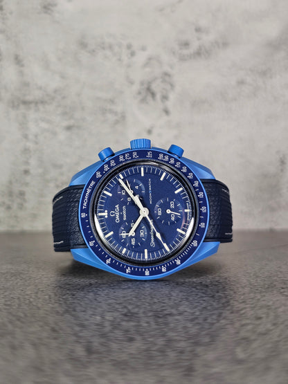 Omega X Swatch MoonSwatch: Strap Neptune - Navy & White