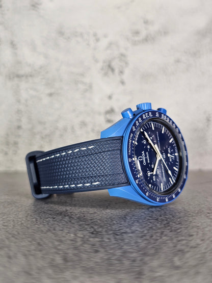 Omega X Swatch MoonSwatch: Strap Neptune - Navy & White