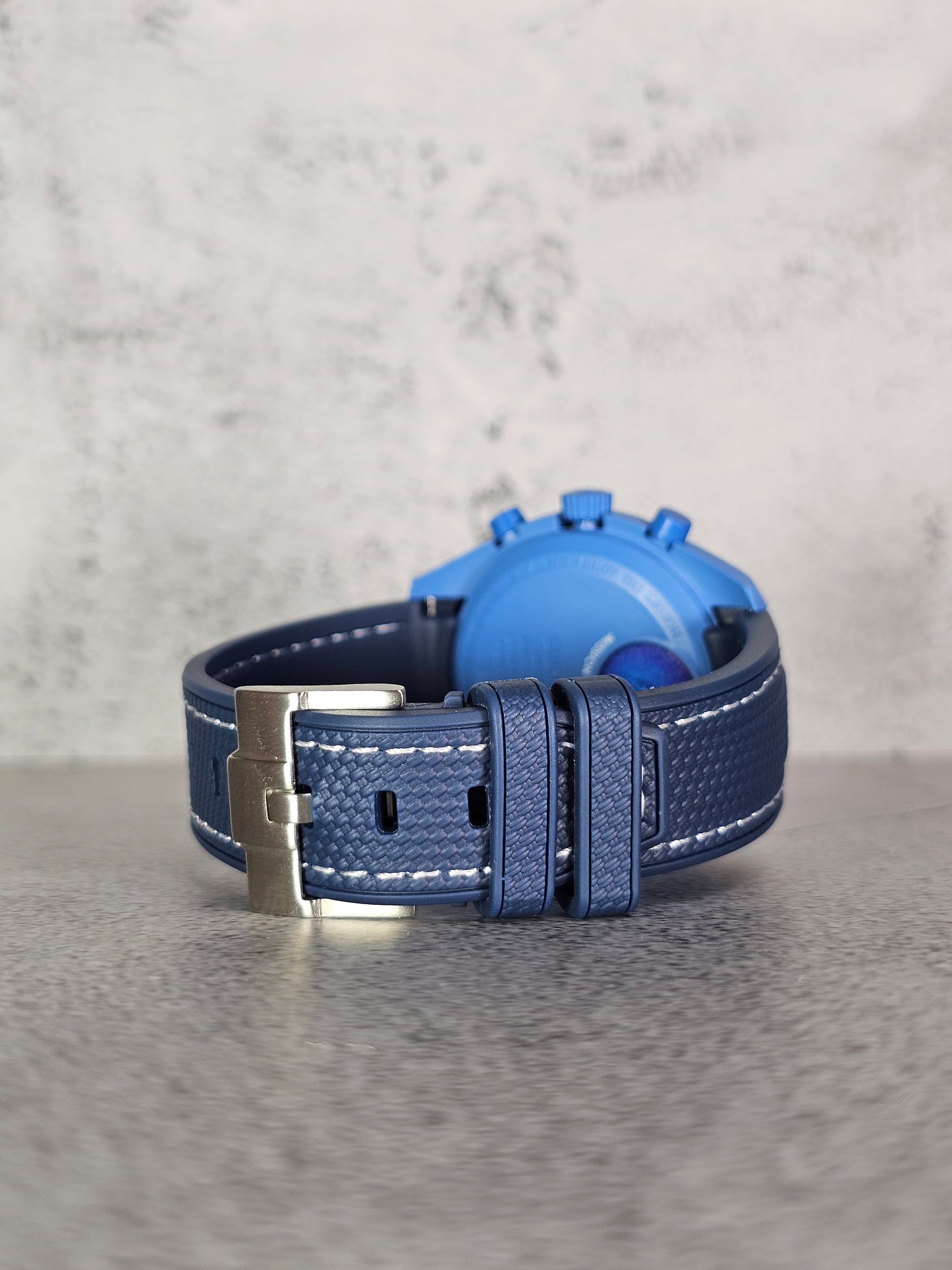 Omega X Swatch MoonSwatch: Strap Neptune - Navy & White