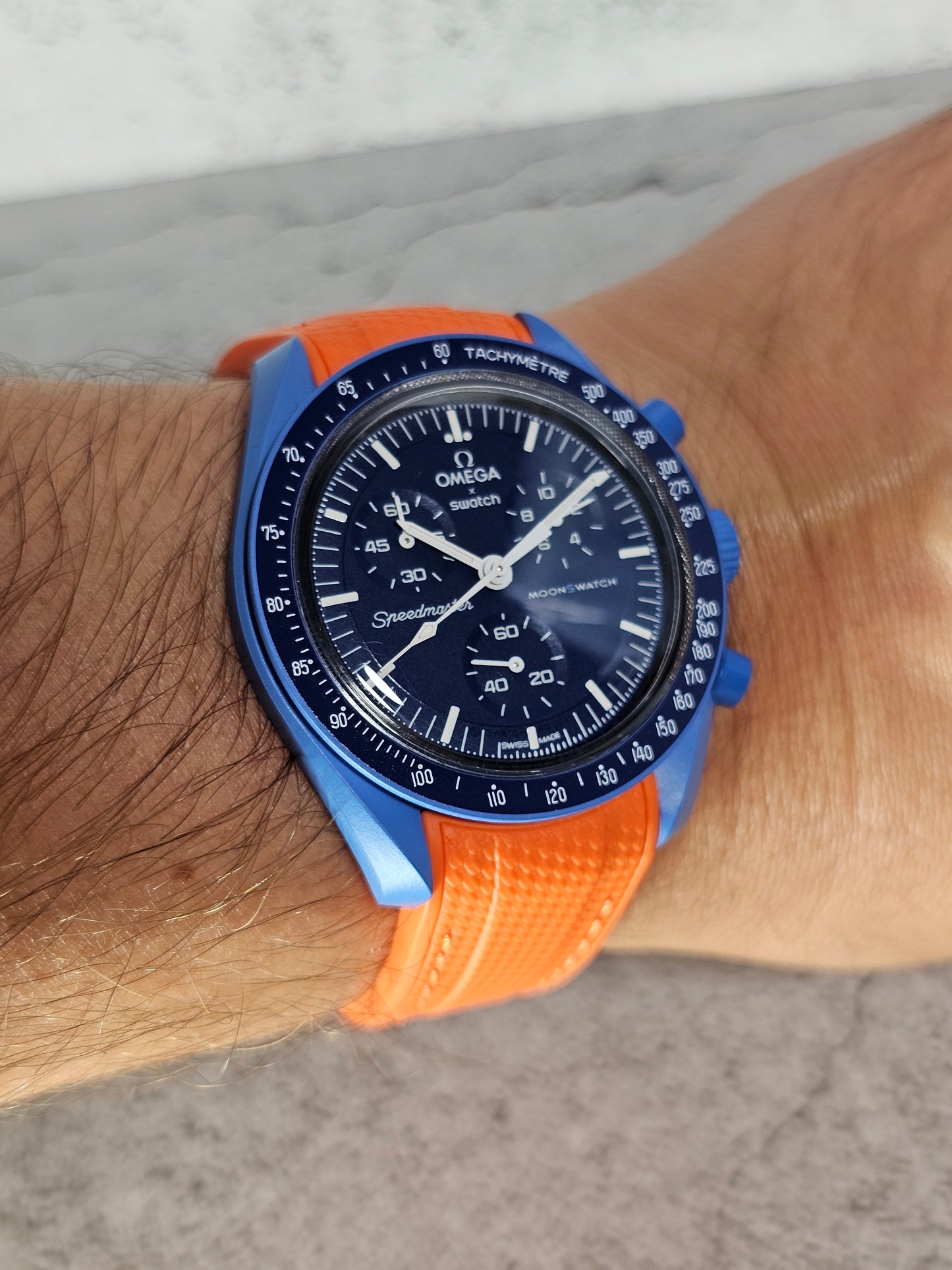 Omega X Swatch MoonSwatch: Strap Neptune - Orange