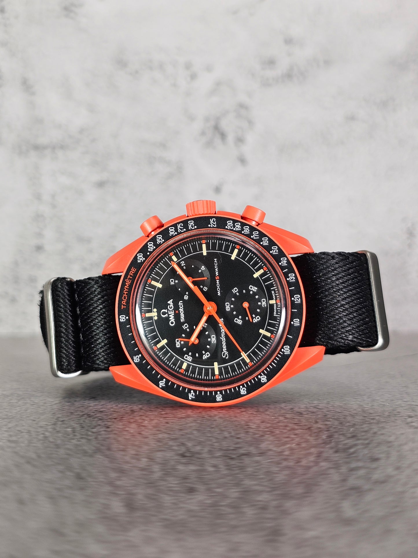 Omega X Swatch MoonSwatch Lava Strap - Black