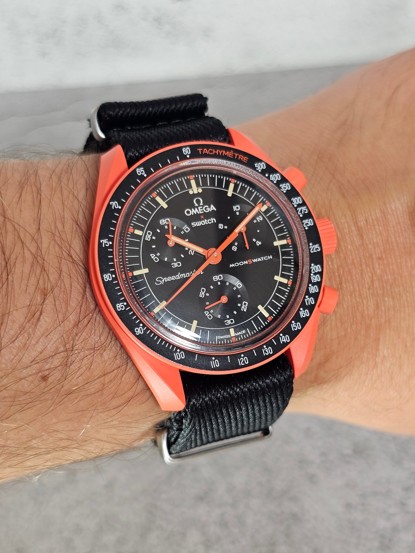 Omega X Swatch MoonSwatch Lava Strap - Black