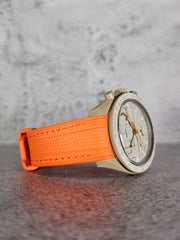 Omega X Swatch MoonSwatch Strap: Rubber Woven - Orange