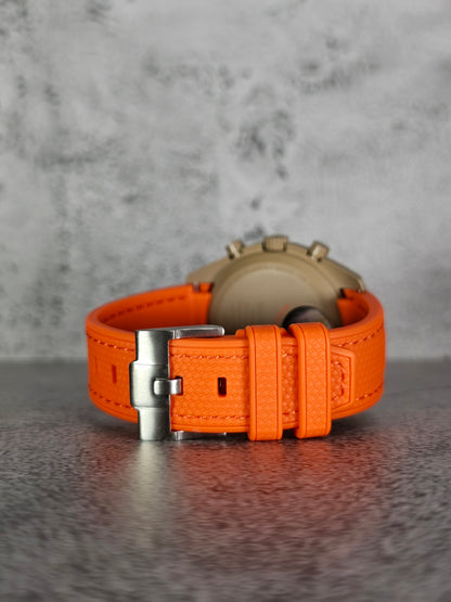 Omega X Swatch MoonSwatch Strap: Rubber Woven - Orange