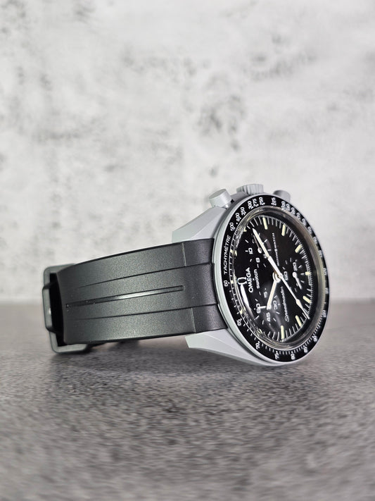 Omega X Swatch MoonSwatch Strap: Curved Rubber  - Black