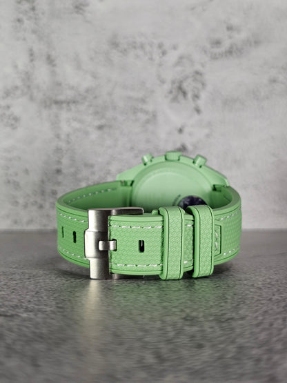 Omega X Swatch MoonSwatch Strap: Rubber Woven - Light Green