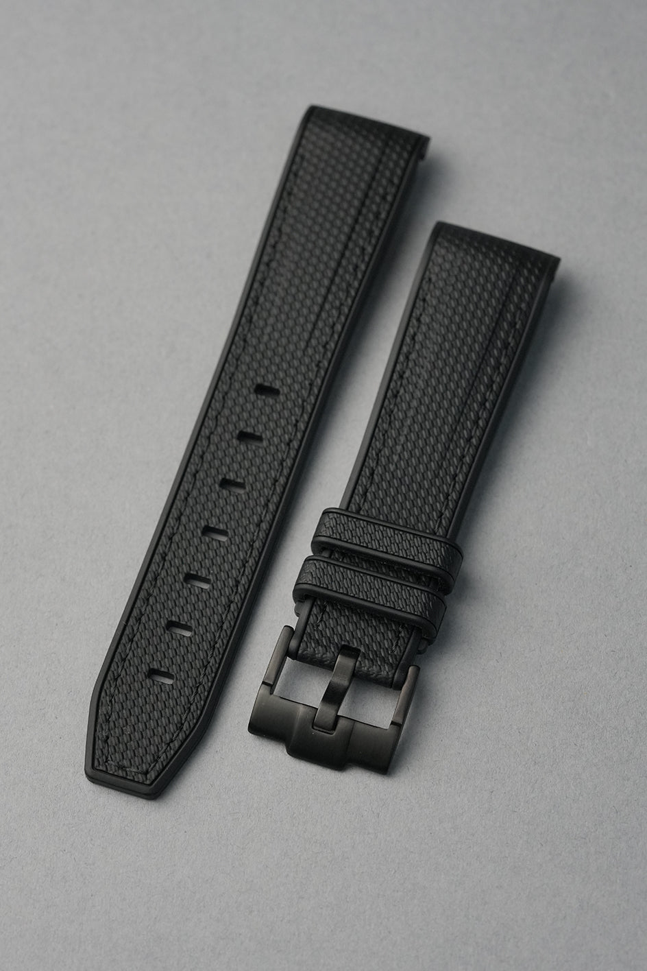 MoonSwatch Mercury Rubber Woven Strap — Black