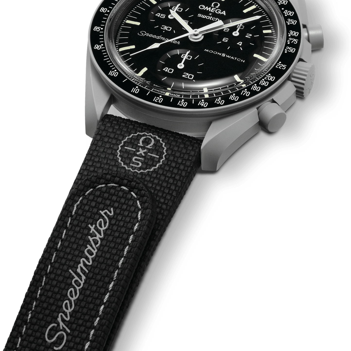 MOONSWATCH BLACK/GREY RUBBER ACSO33006