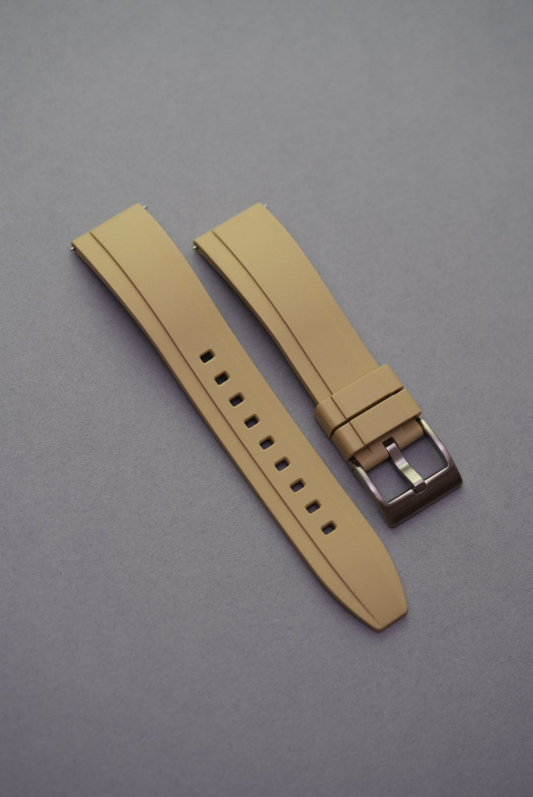 Beige strap replacement for Omega Speedmaster