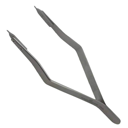 Metal tongs on a white background