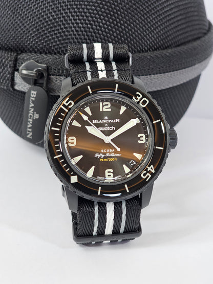 Blancpain X Swatch Fifty Fathoms Scuba Collection: Ocean of Storms SO35B400