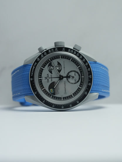 Omega X Swatch EarthPhase MoonSwatch Strap: Blue