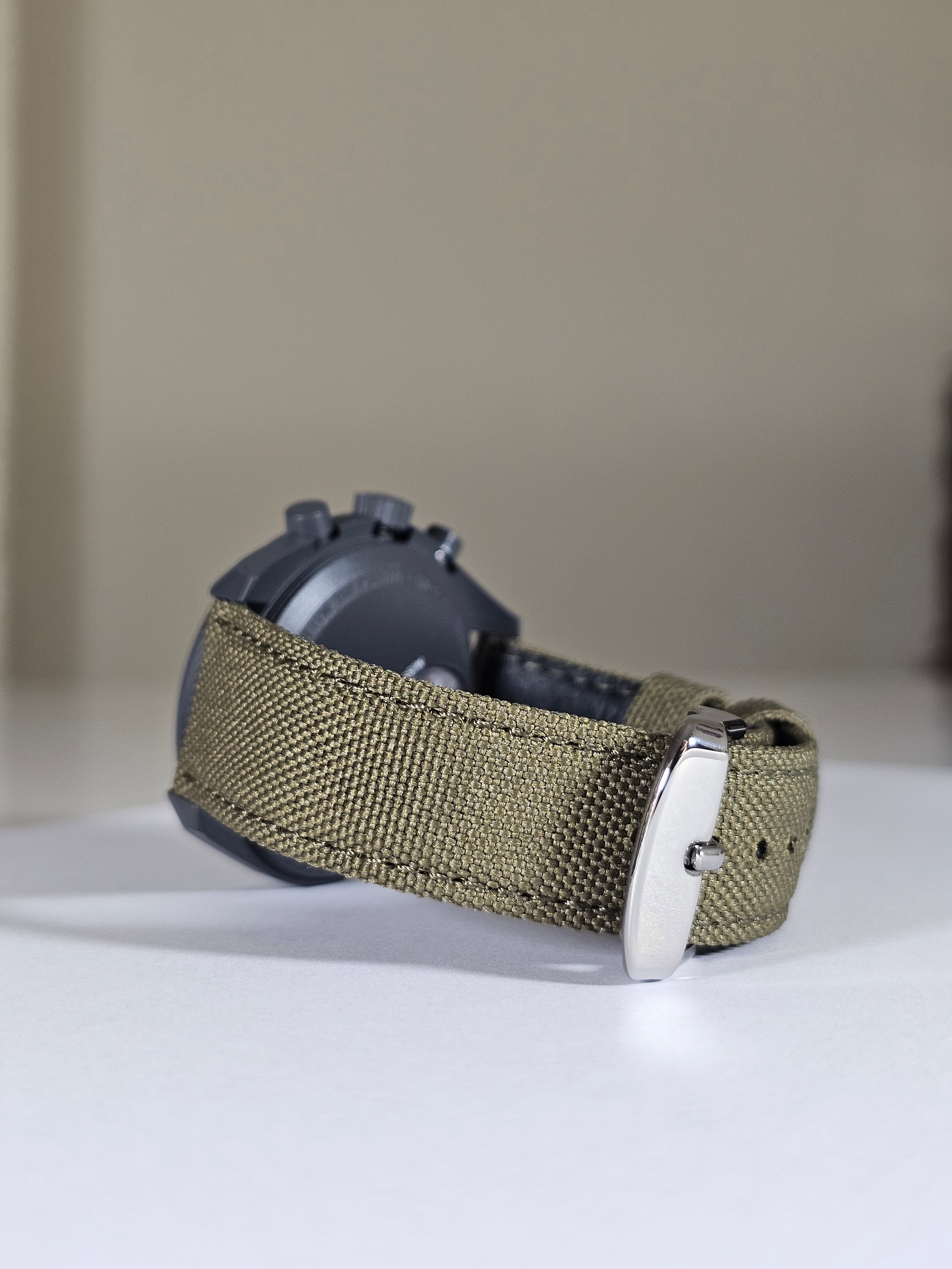 MoonSwatch Mercury Canvas Strap | Khaki | 20mm | MGB Watches – MGB