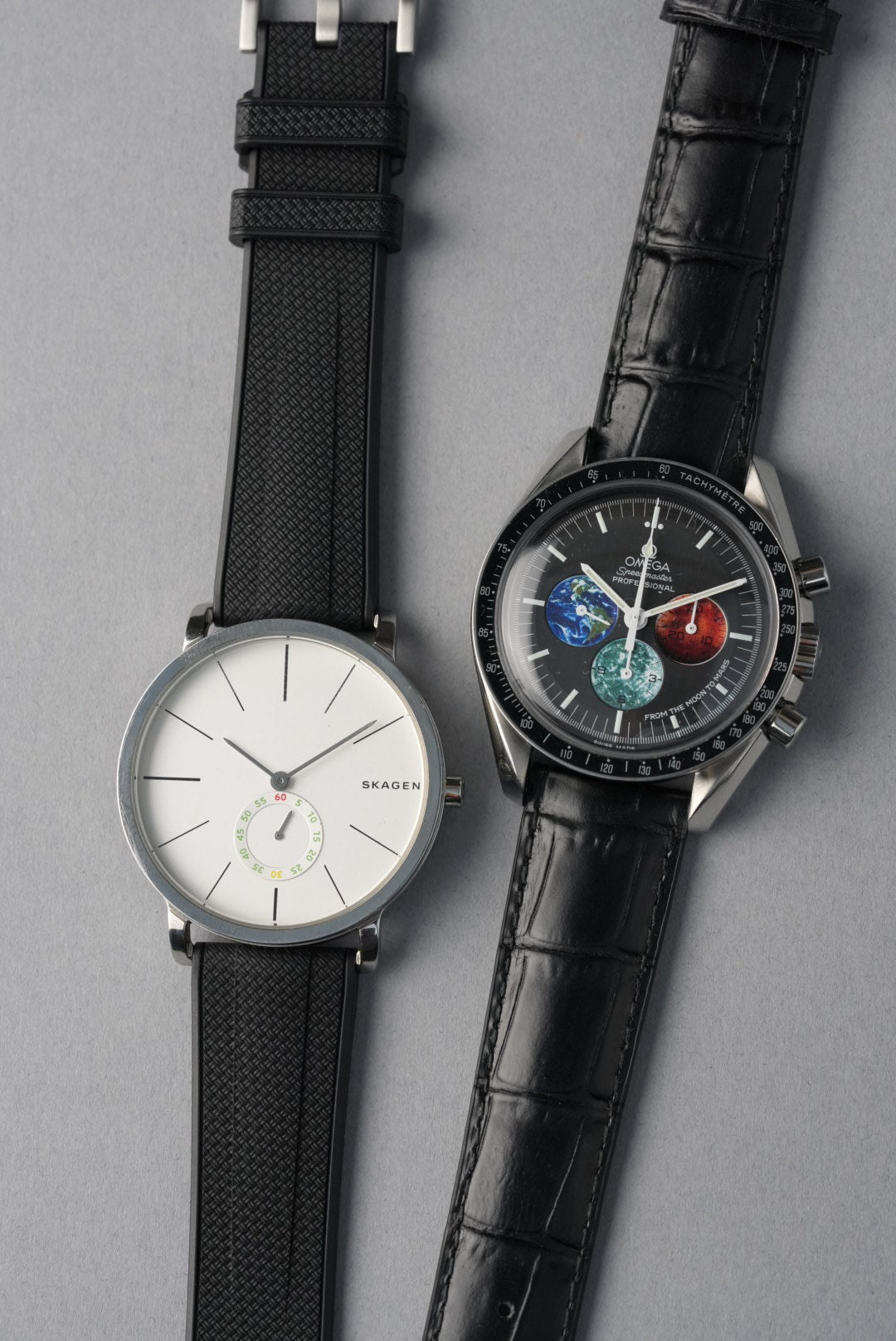 Essential Strap Bundle – Rubber & Leather + Tool (20–22mm Universal Fit)