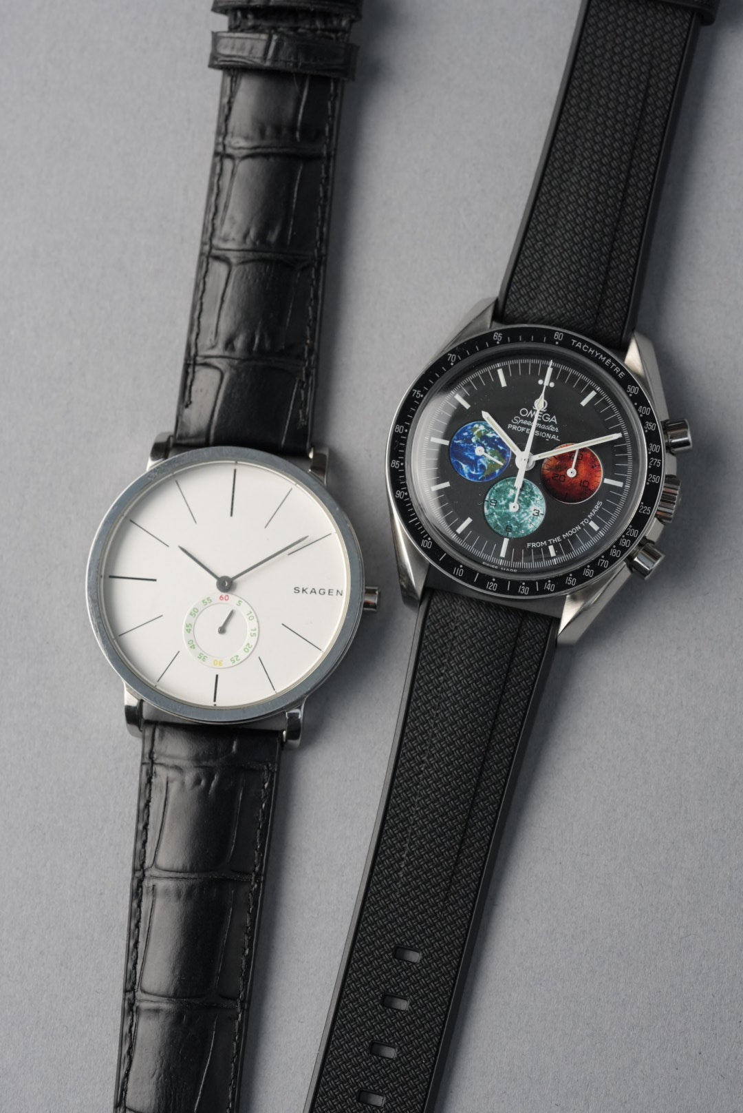 Essential Strap Bundle – Rubber & Leather + Tool (20–22mm Universal Fit)