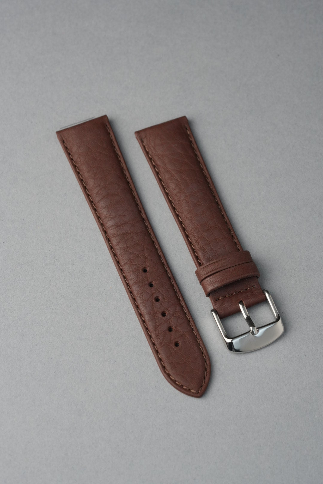 Soft Grain Leather Strap with Nubuck Lining - 18mm to 24mm