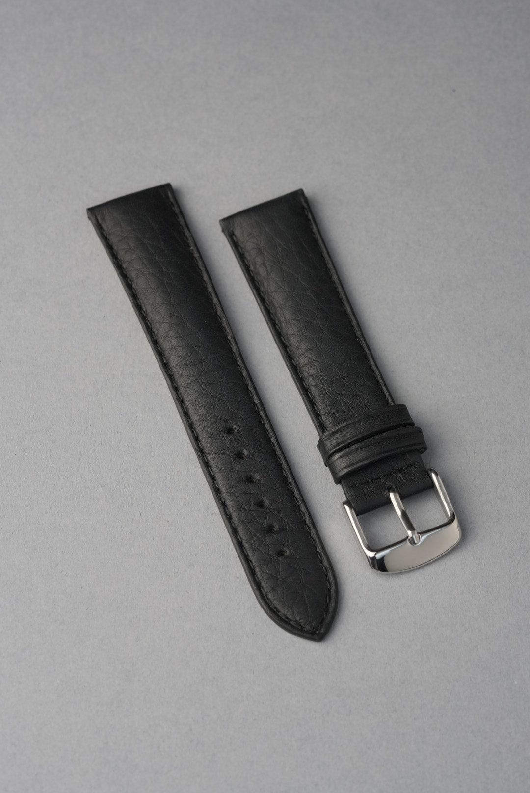 Soft Grain Leather Strap with Nubuck Lining - 18mm to 24mm