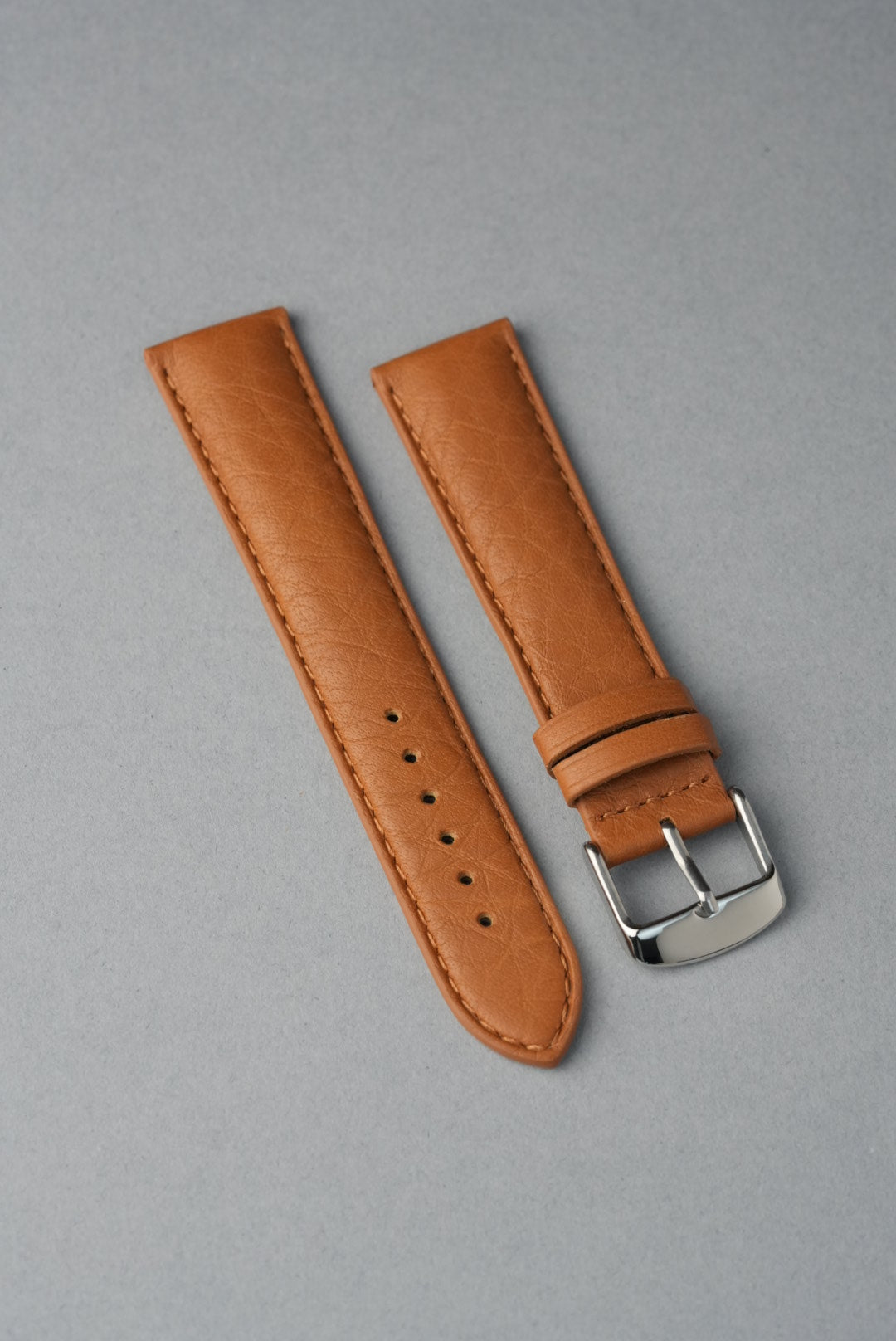Soft Grain Leather Strap with Nubuck Lining - 18mm to 24mm