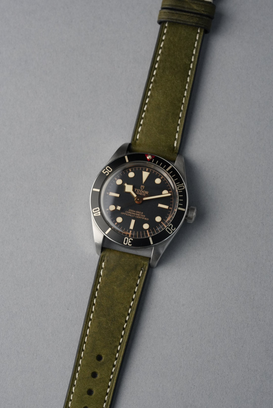 Tuscan Pueblo Leather Strap with Contrast Stitch – 18mm to 22mm