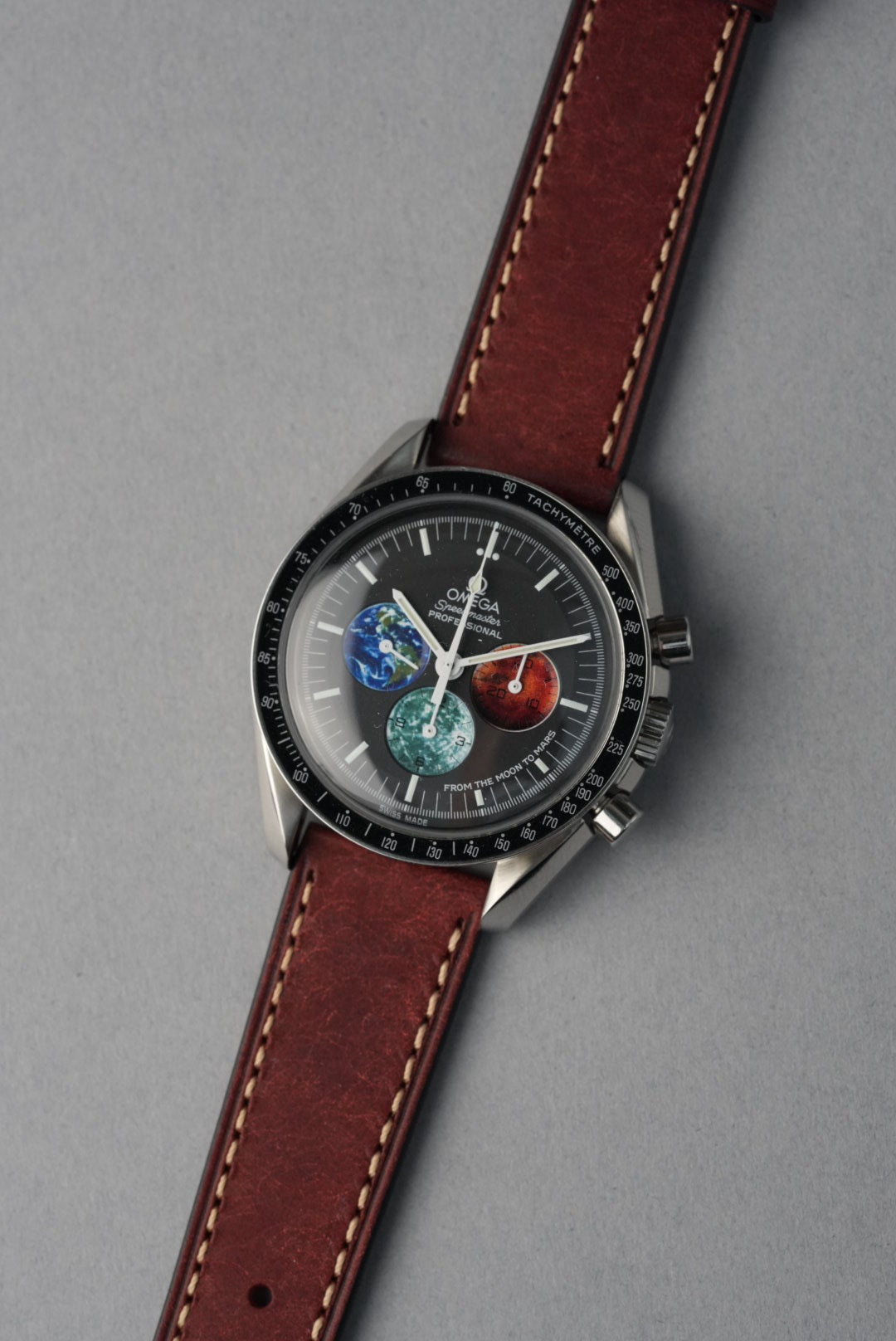 Tuscan Pueblo Leather Strap with Contrast Stitch – 20mm to 22mm