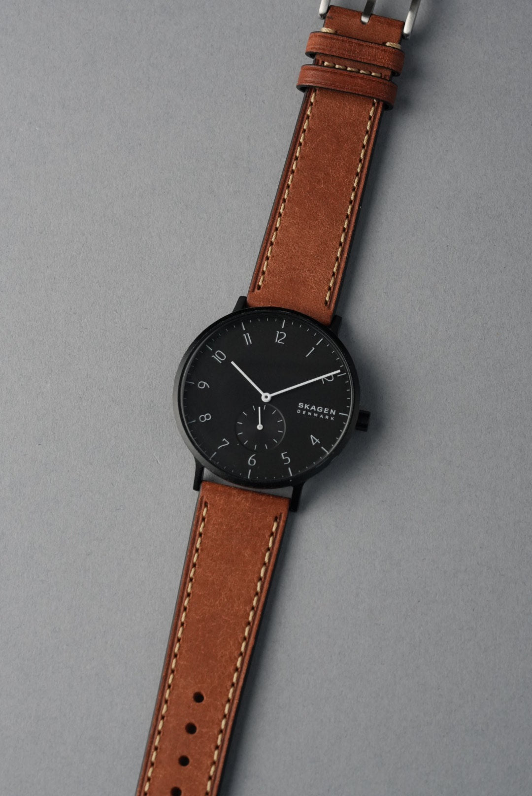 Tuscan Pueblo Leather Strap with Contrast Stitch – For Tudor – Brown