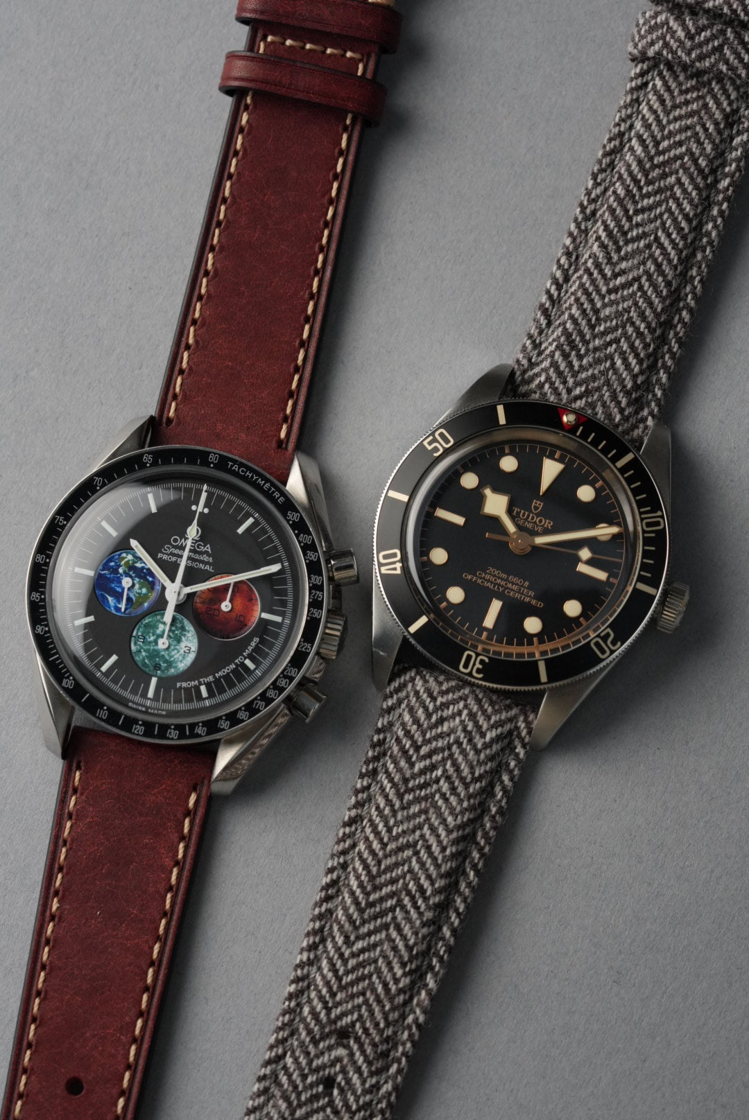 Autumn Winter Strap Bundle – Leather & Tweed + Tool (20–22mm Universal Fit)