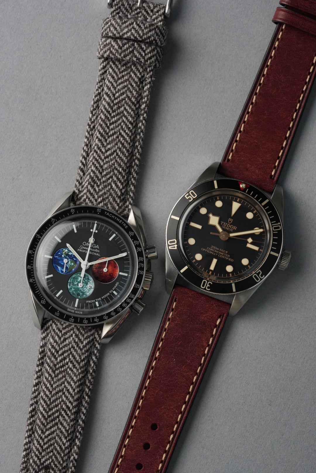 Autumn Winter Strap Bundle – Leather & Tweed + Tool (20–22mm Universal Fit)