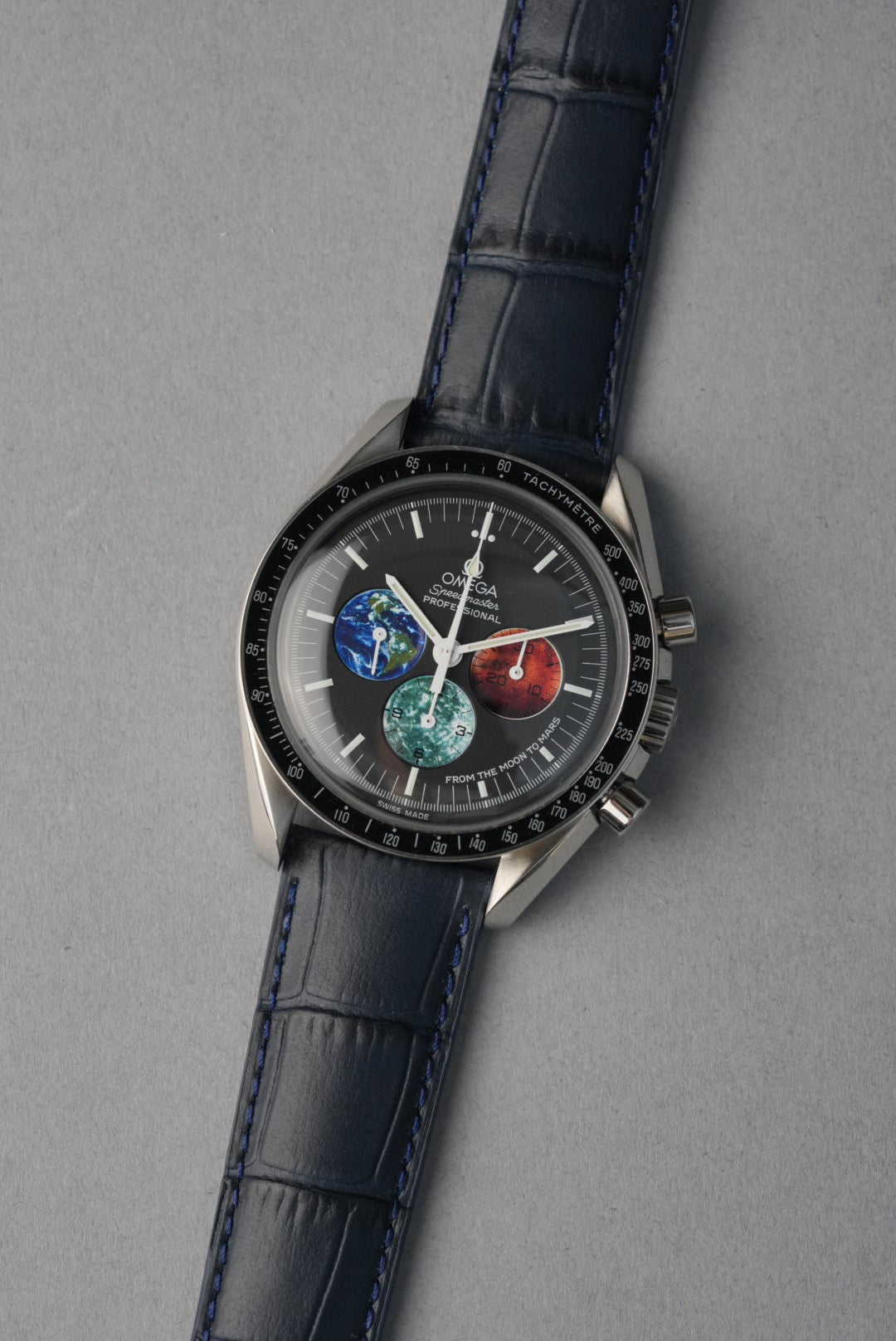 Embossed Alligator Leather Watch Strap - 18mm to 24mm