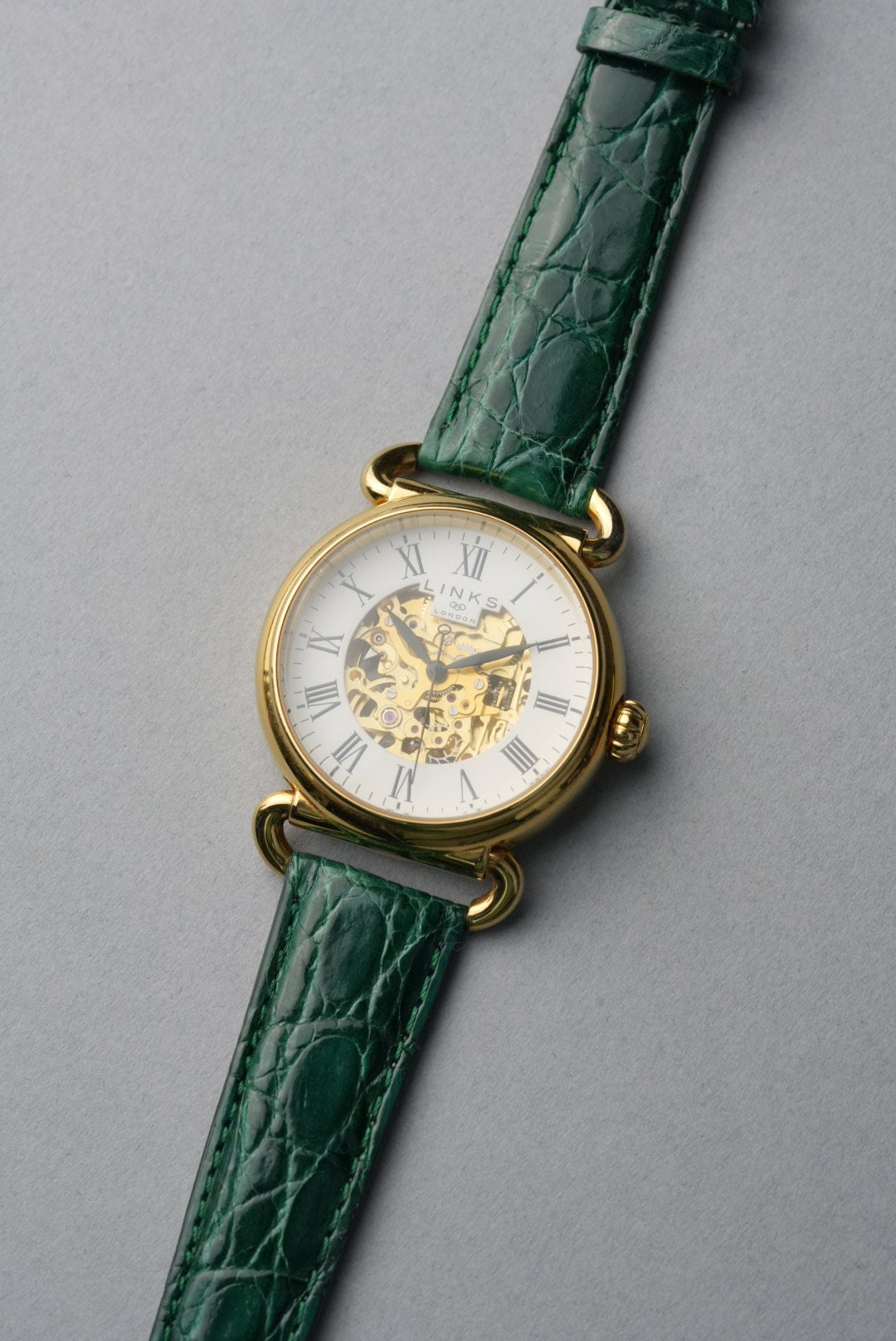 Italian Genuine Crocodile Leather Strap with Nubuck Lining - 18mm to 20mm